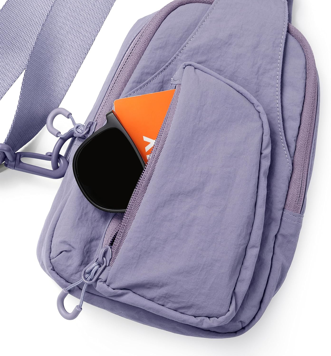 ODODOS Daily Sling Bag with Adjustable Straps Crossbody Chest Bag Lightweight Small Backpack for Casual Traveling Hiking