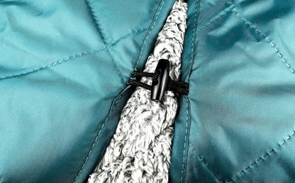 DOWN UNDER OUTDOORS Large Waterproof Windproof Extra Thick 350 GSM Quilted Fleece, or Sherpa Stadium Blanket