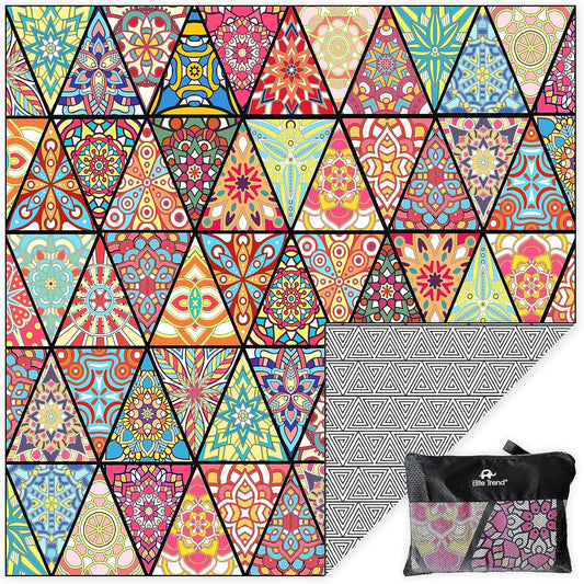 Quick Dry Towel Extra Extra Large 72x72 Inch - Microfiber Beach Towel - Perfect for Beach, Travel, Swimming, Pool, Yoga, Hiking, Camping - Lightweight, Fast Drying, Compact for Adults (Havana)